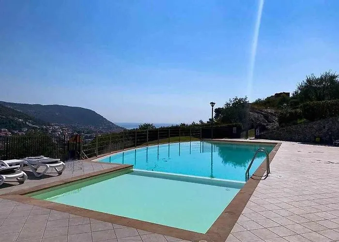 Piscina-parking-vista Mare La Perla Ligure - Ac شقة *